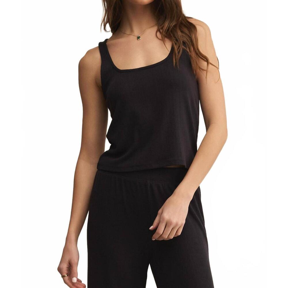 NEW Z SUPPLY starry eyed tank top in black sand